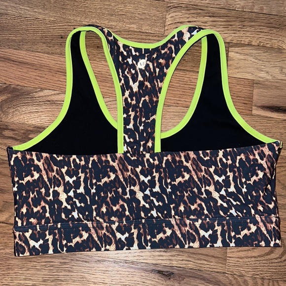 All Access Front Row Bra Leopard Neon Size L - Picture 6 of 6